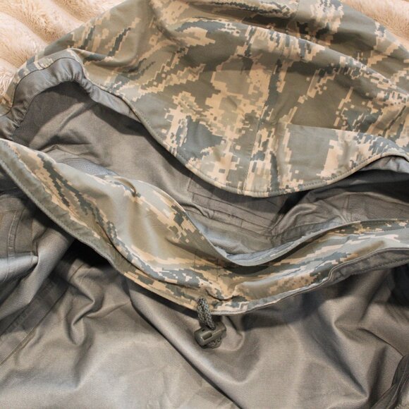 Air Force Tiger Stripe Parka All Purpose Environmental Camoflage Apecs Sz Large - Picture 13 of 16